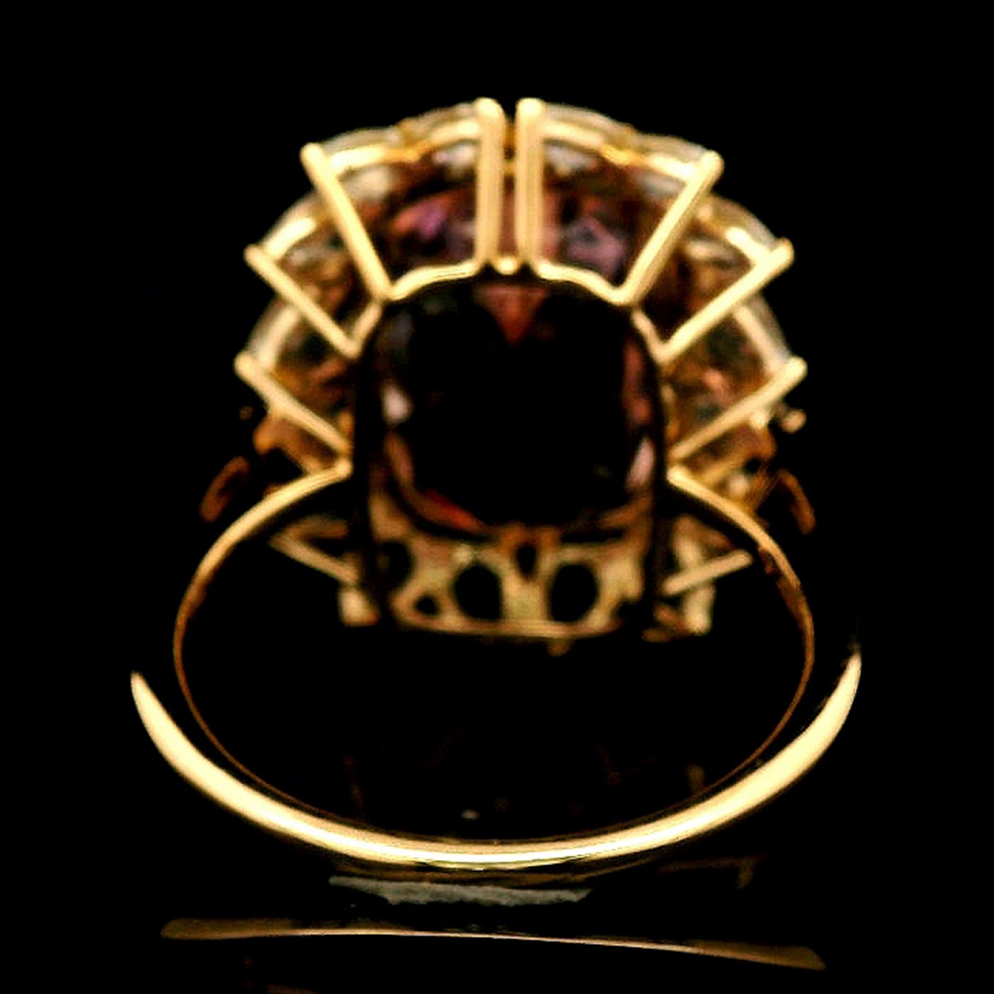13.62 Ct Cushion Kunzite 14K Gold Ring