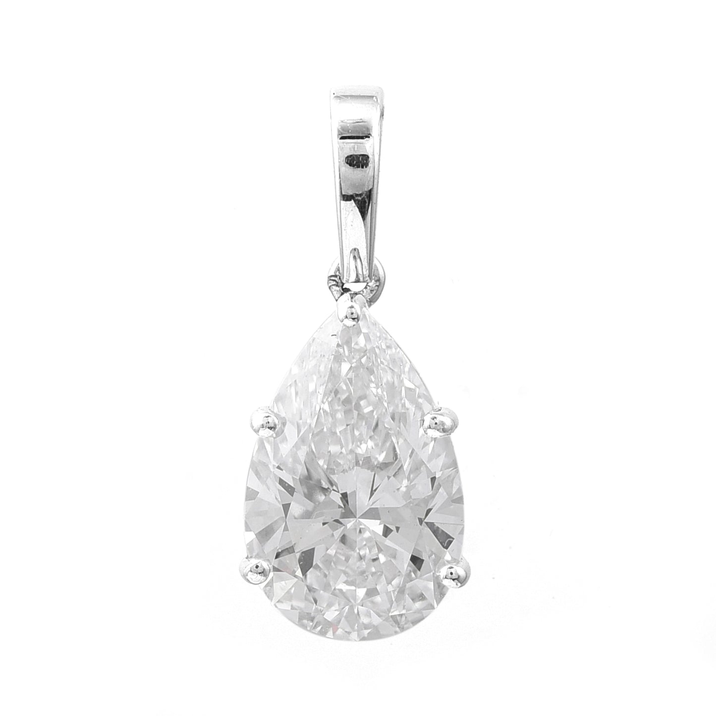 2.03 Carats Lab Grown Diamond 14K Gold Pendant