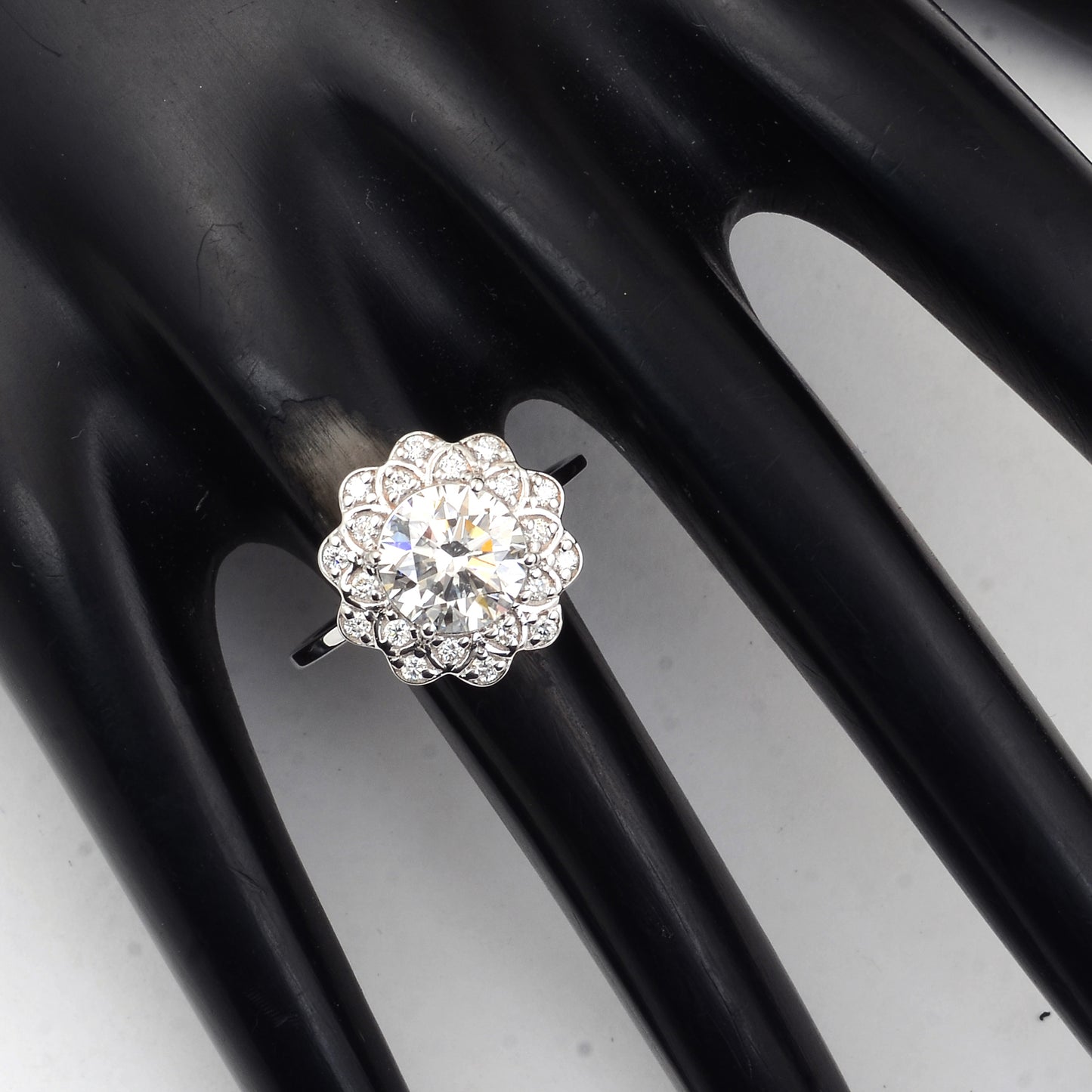 2.21 Carats Lab Grown Diamond 14K Gold Ring
