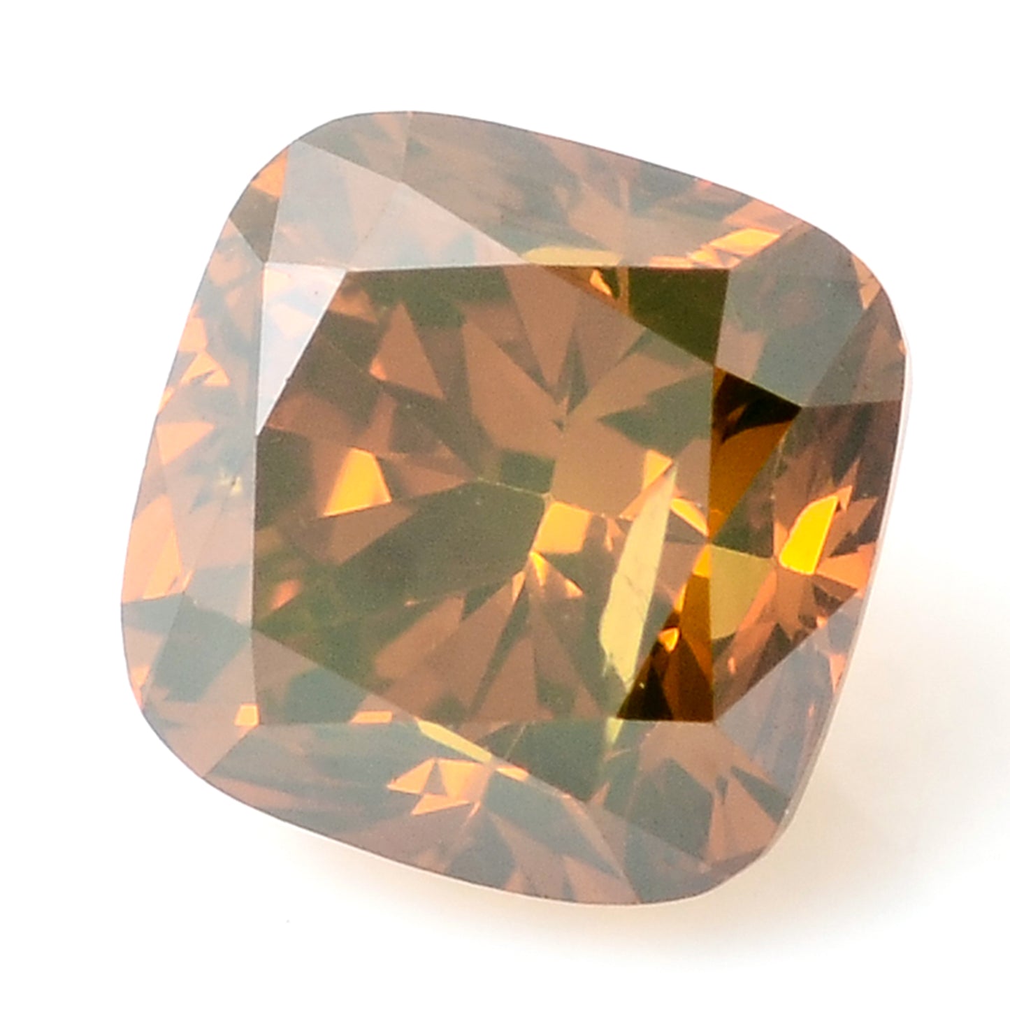 0.35 Carat Red Diamond Cushion Loose Gemstone