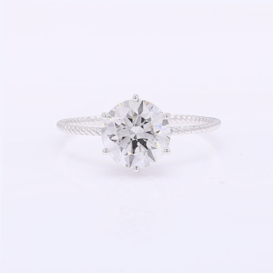 2.06 Carats Lab Grown Diamond 14K Gold Ring