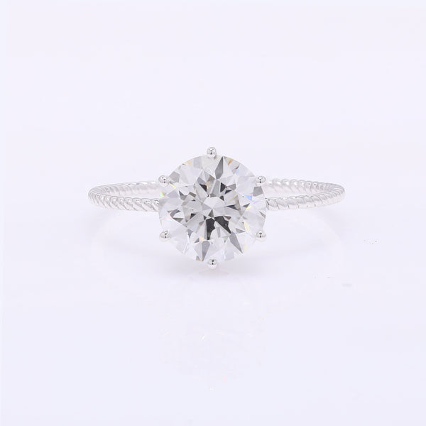2.06 Carats Lab Grown Diamond 14K Gold Ring