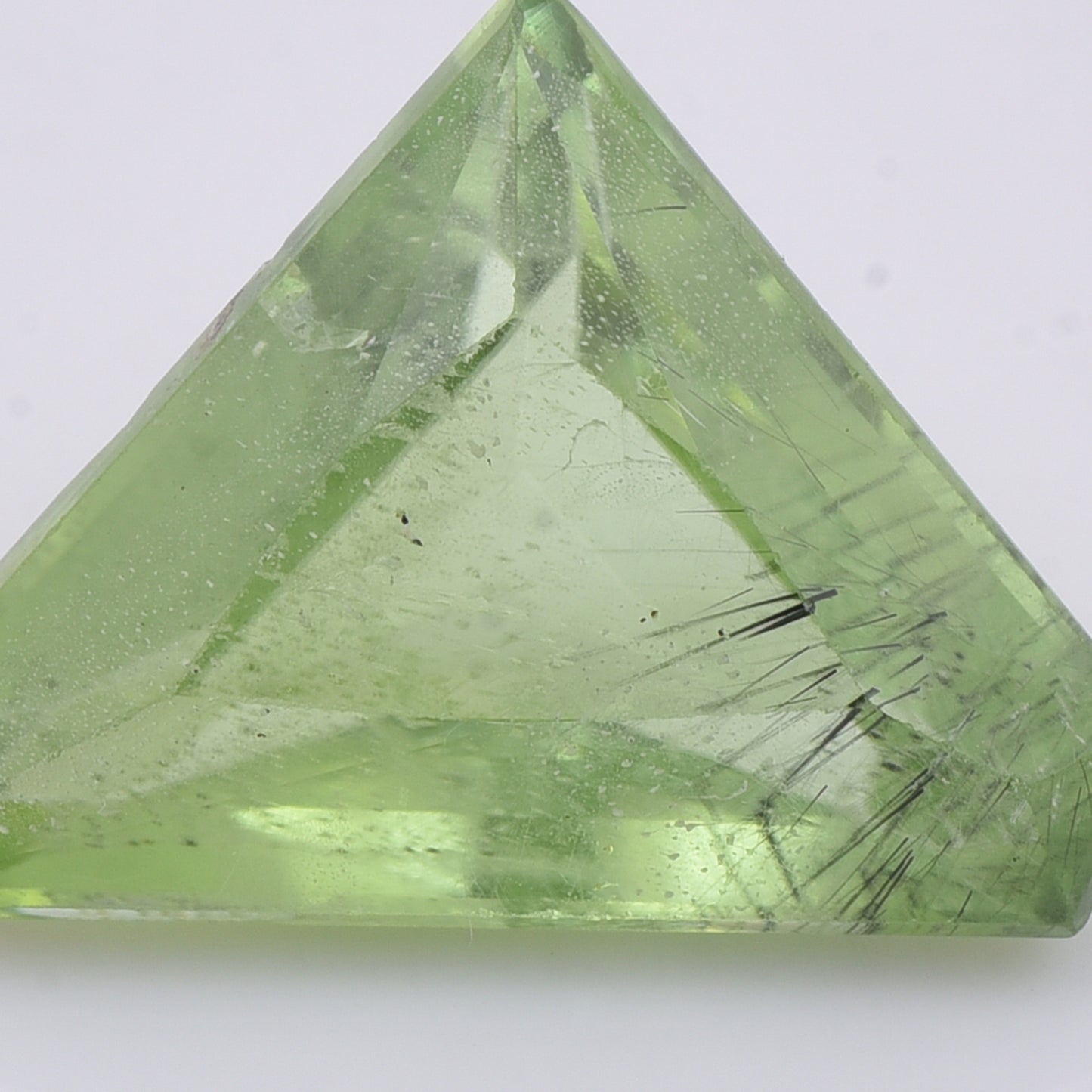 5.49 Natural Peridot Modified Triangular Mixed Cut Gemstone