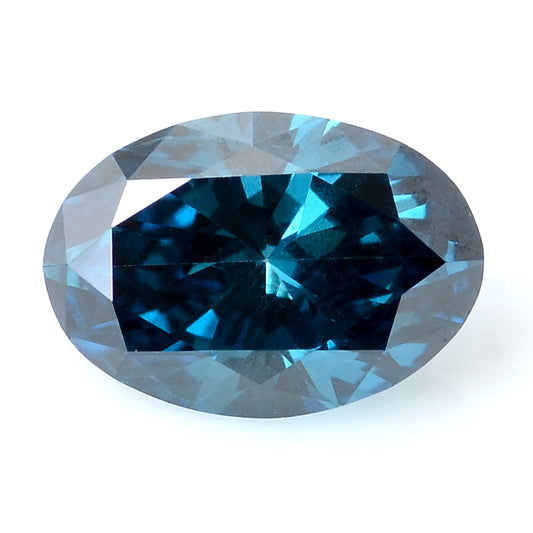 0.33 Carat Blue Diamond Oval Loose Gemstone