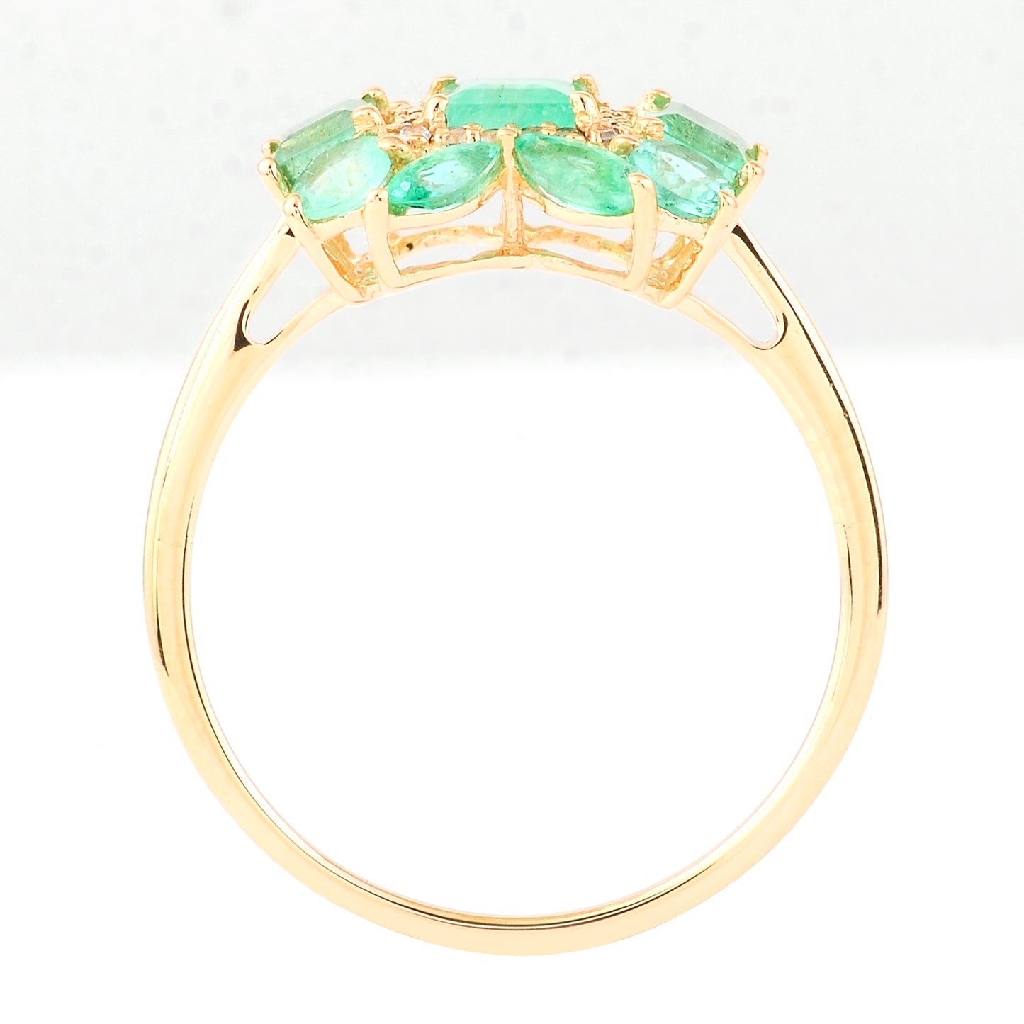 1.41 Ct Square Emerald 14K Gold Ring