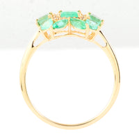 1.41 Ct Square Emerald 14K Gold Ring