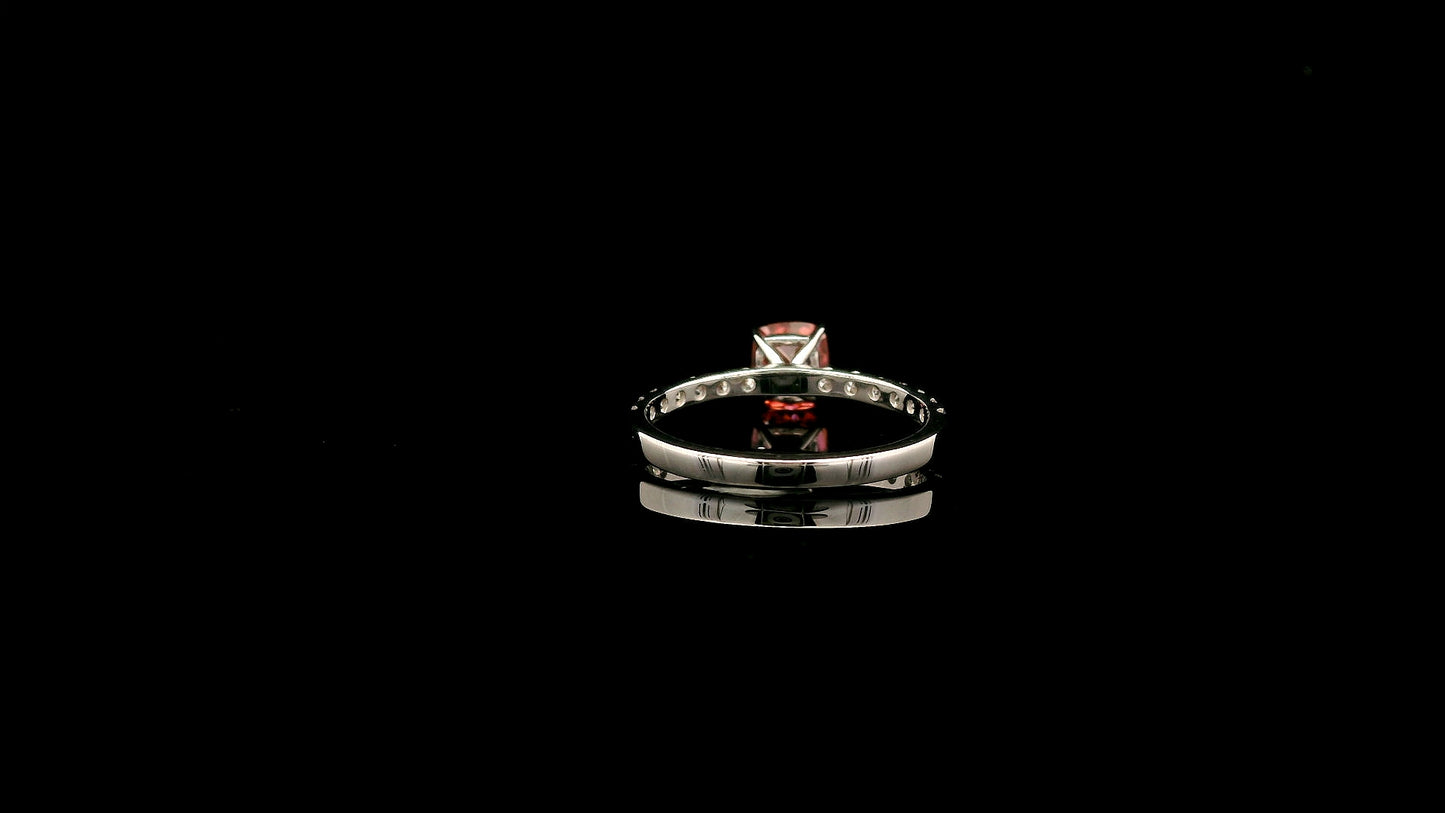 1.35 Carats Pink Lab Grown Diamond 14K Gold Ring