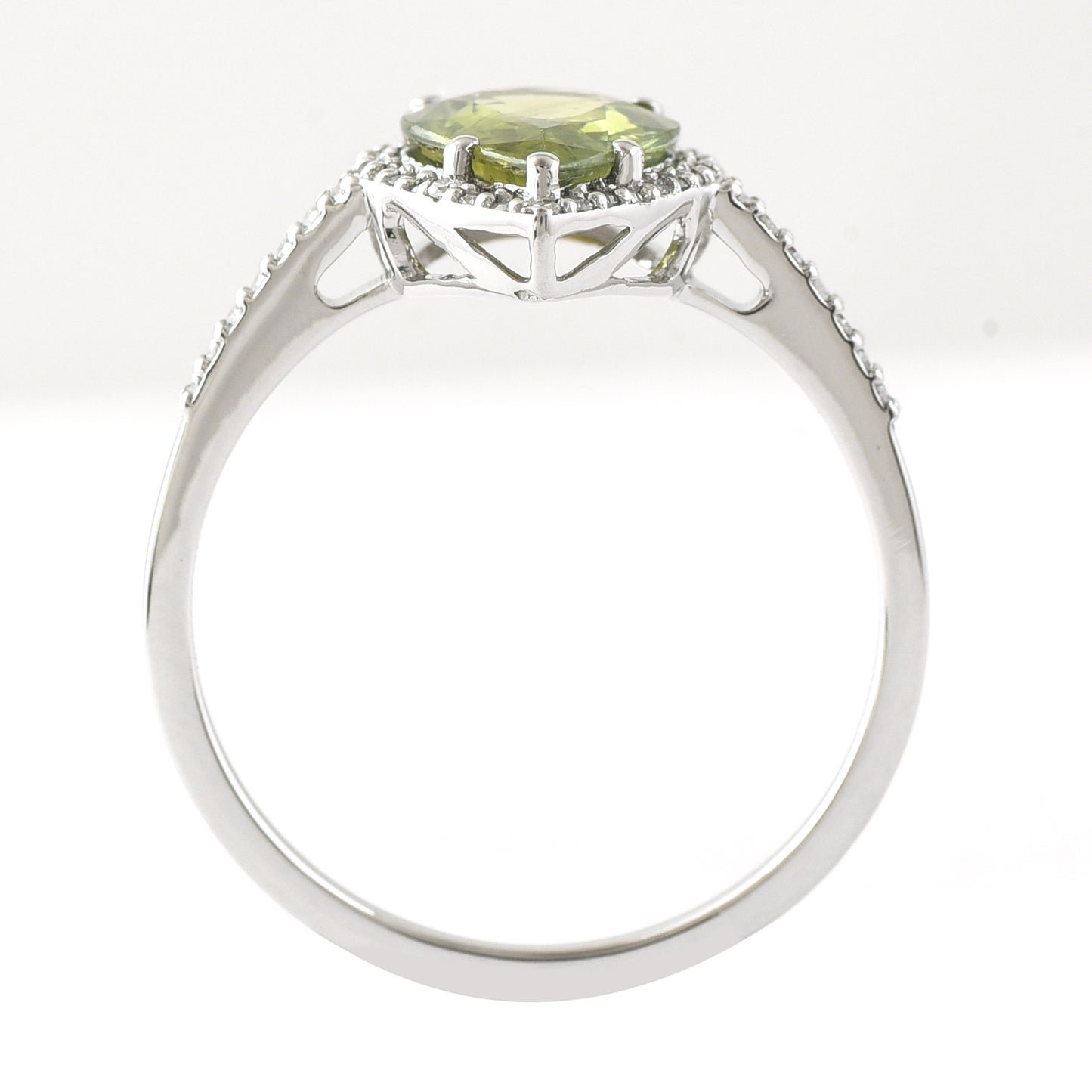 1.78 Ct Pear Mixed Cut Natural Green Sapphire 950 Platinum Ring