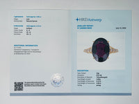 6.10 Ct Oval Natural Garnet 14K Gold Ring