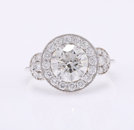 2.55 Carats Lab Grown Diamond 14K Gold Ring