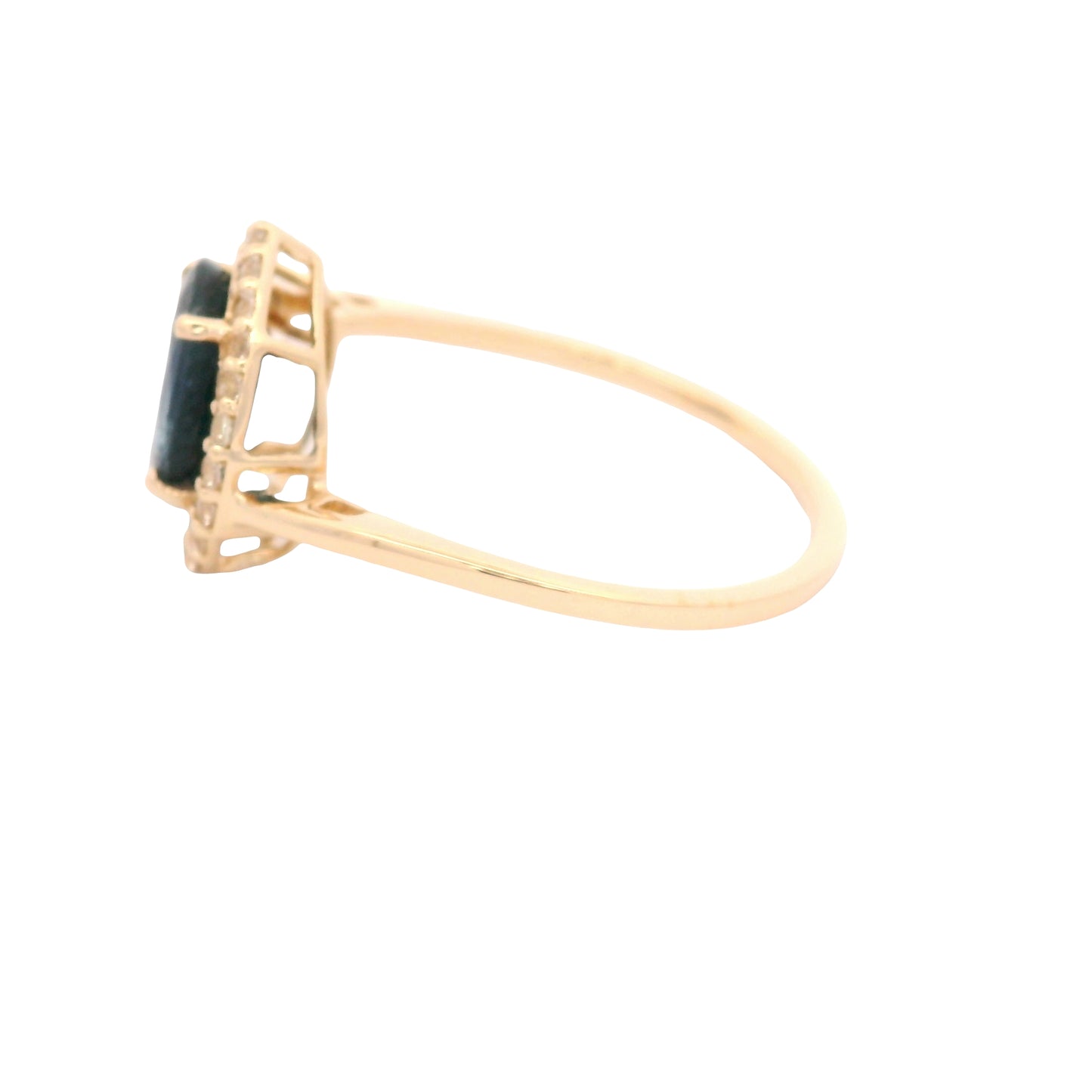 2.03 Ct Oval Sapphire 14K Gold Ring