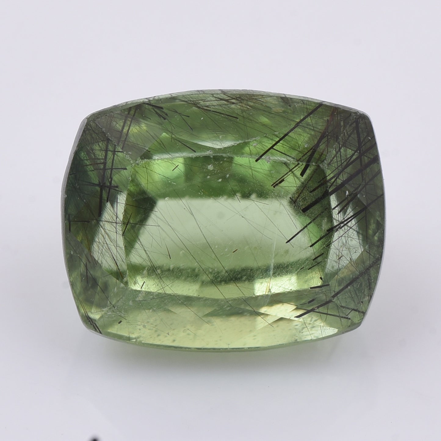 6.35 Natural Peridot Rectangular Cushion Mixed Cut Gemstone