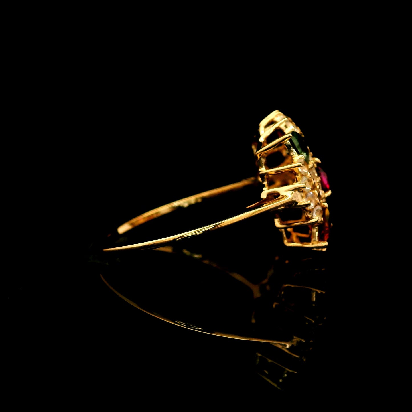 1.75 Ct Round Tourmaline 14K Gold Ring