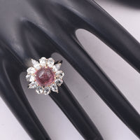 6.27 Ct Cushion Tourmaline 9K Gold Ring