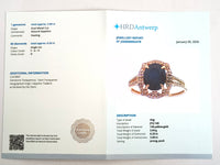 2.83 Ct Oval Mixed Cut Natural Sapphire 14K Gold Ring