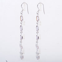 18.58 Ct Amethyst 925 Sterling Silver Earrings
