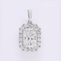 2.38 Carats Lab Grown Diamond 950 Platinum Pendant