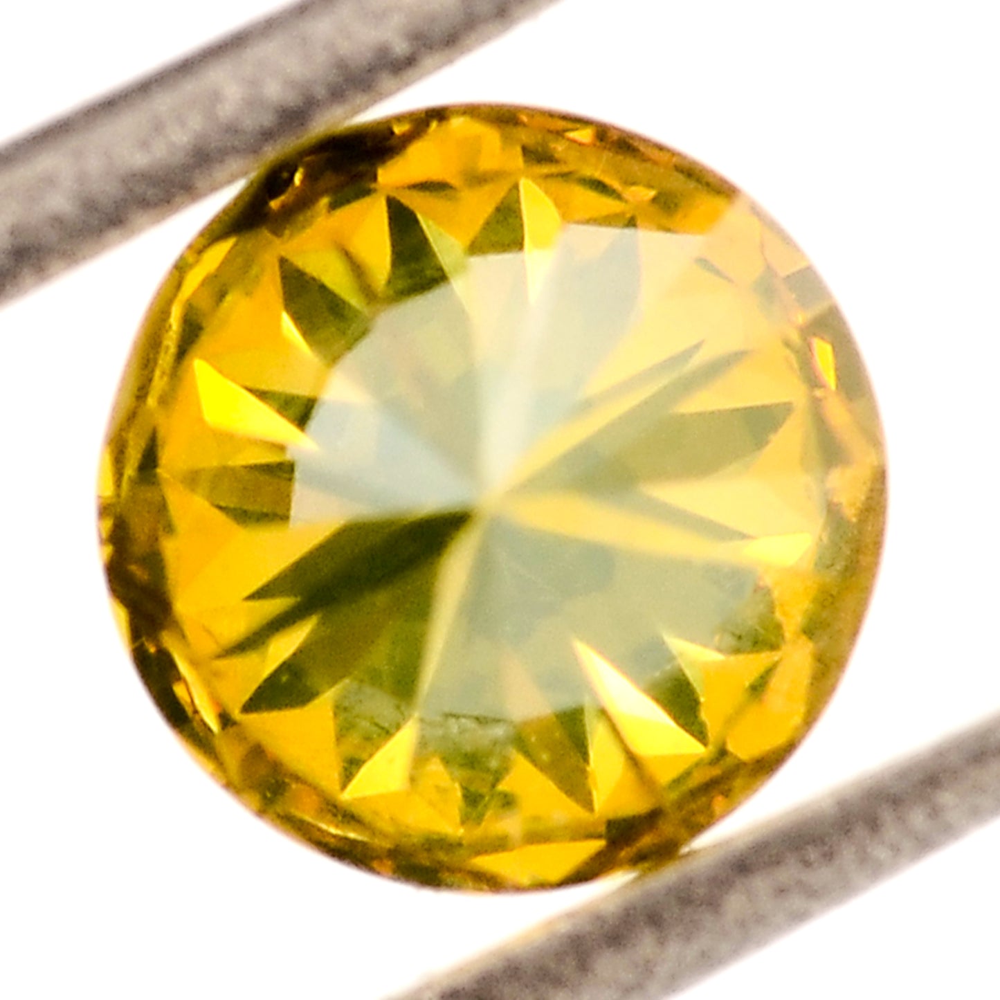 0.40 Yellow Diamond Round Loose Gemstone