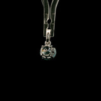 1.05 Carats Blue Lab Grown Diamond 14K Gold Pendant