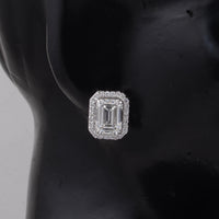 6.41 Carats Lab Grown Diamond 14K Gold Earrings