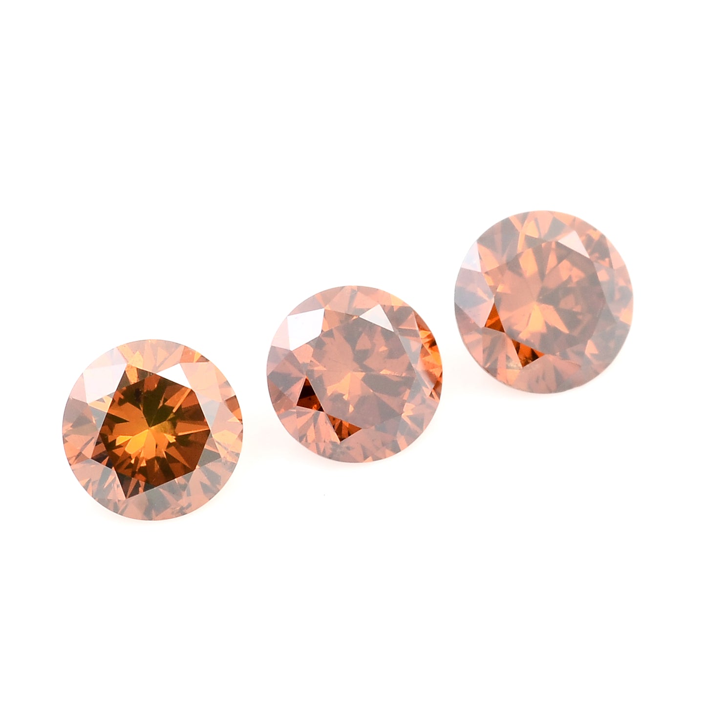 0.55 Red Diamond Round Loose Gemstone
