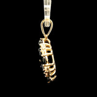 3.84 Ct Pear Sapphire 14K Gold Pendant