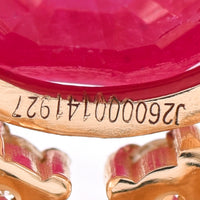 3.05 Ct Oval Natural Ruby 14K Gold Pendant