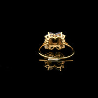 1.68 Ct Square Tourmaline 14K Gold Ring
