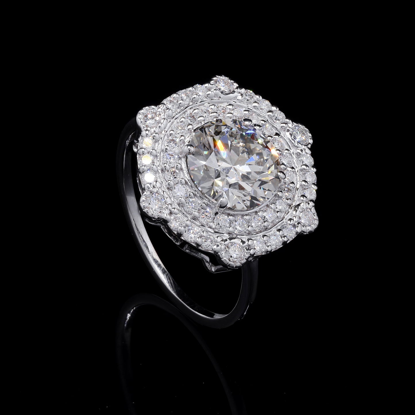 2.73 Carats Lab Grown Diamond 14K Gold Ring