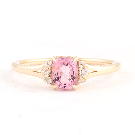 1.02 Ct Square Spinel 14K Gold Ring