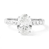 2.57 Carats Lab Grown Diamond 14K Gold Ring