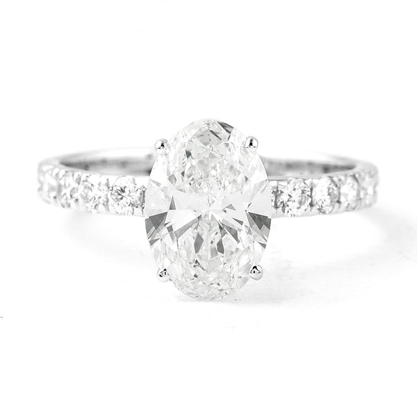 2.57 Carats Lab Grown Diamond 14K Gold Ring