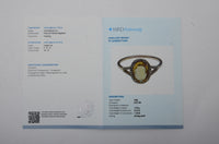 1.35 Ct Oval Mixed Cut Natural Yellow Sapphire 14K Gold Ring