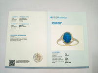 2.12 Ct Oval Natural Sapphire 14K Gold Ring