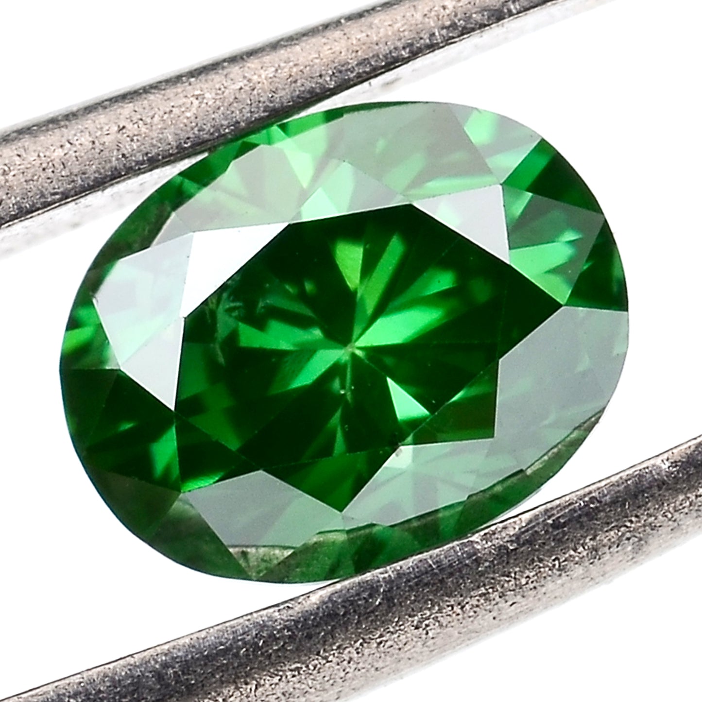0.32 Green Diamond Oval Loose Diamond