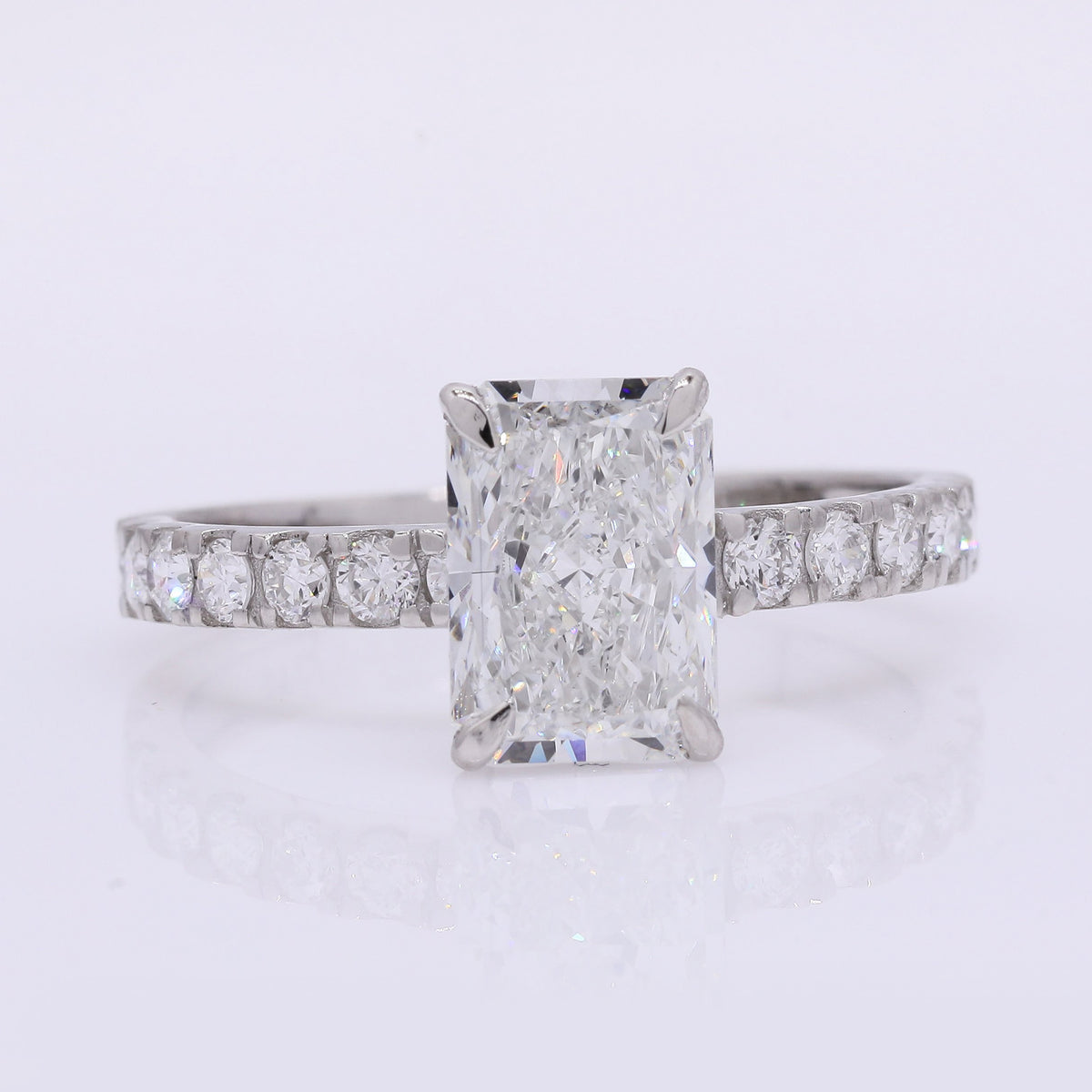 2.34 Carats Lab Grown Diamond 950 Platinum Ring