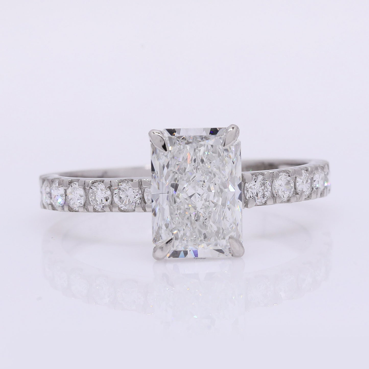 2.34 Carats Lab Grown Diamond 950 Platinum Ring