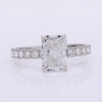 2.34 Carats Lab Grown Diamond 950 Platinum Ring