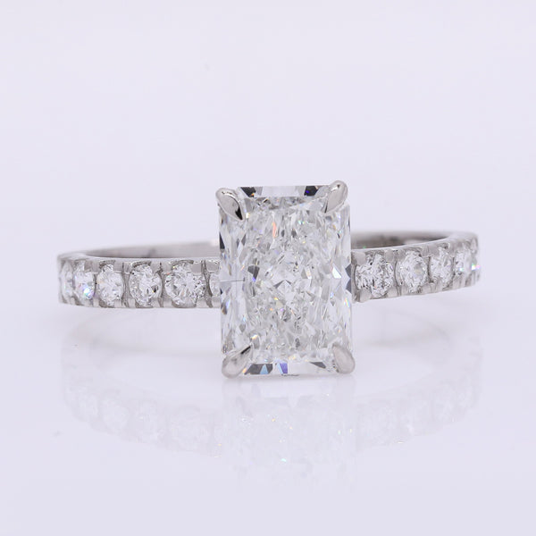 2.34 Carats Lab Grown Diamond 950 Platinum Ring