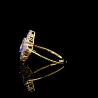1.18 Ct Marquise Tanzanite 14K Gold Ring