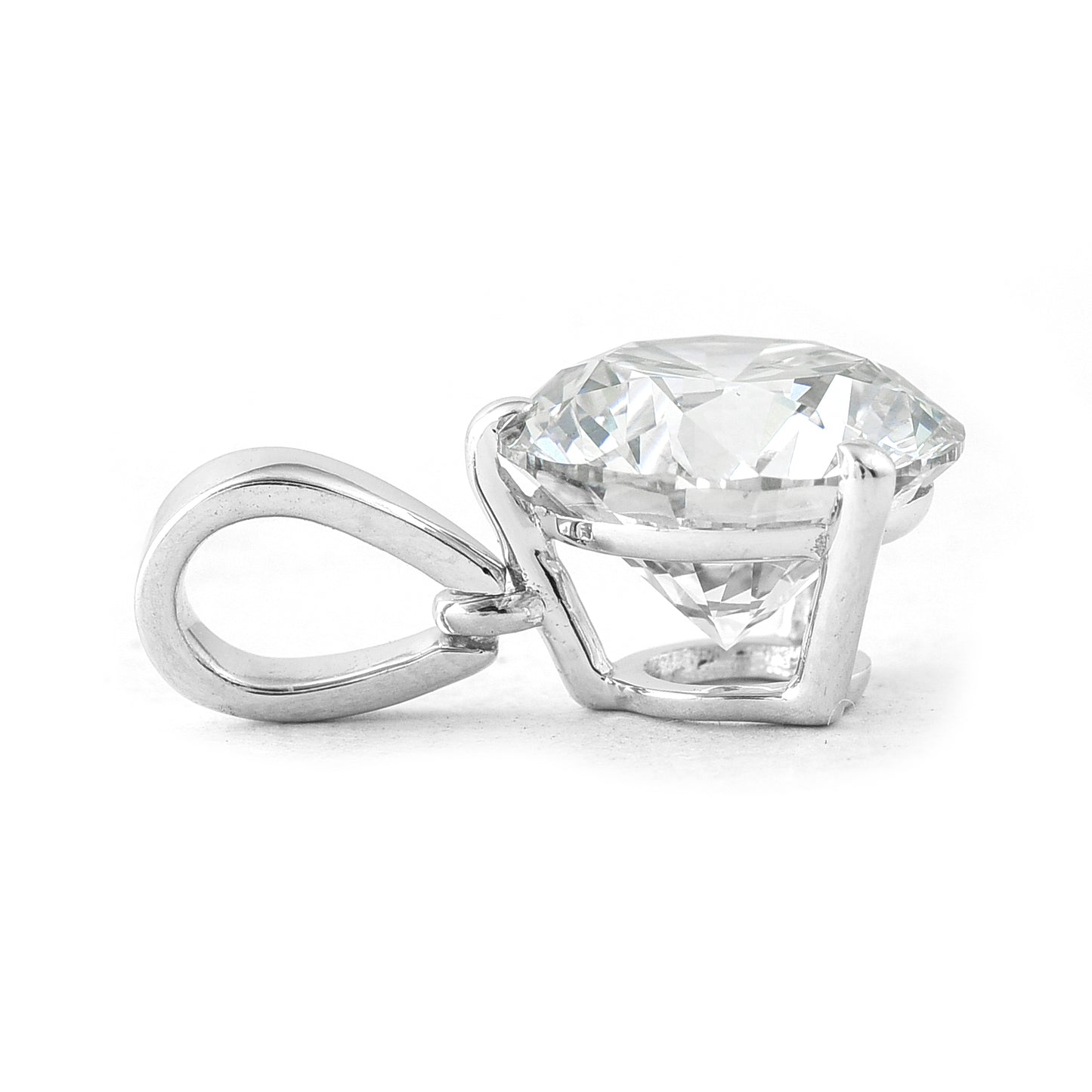 2.06 Carats Lab Grown Diamond 14K Gold Pendant