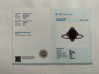 1.20 Ct Oval Mixed Cut Natural Ruby 950 Platinum Ring