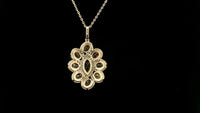 1.83 Ct Marquise Tourmaline 14K Gold Pendant
