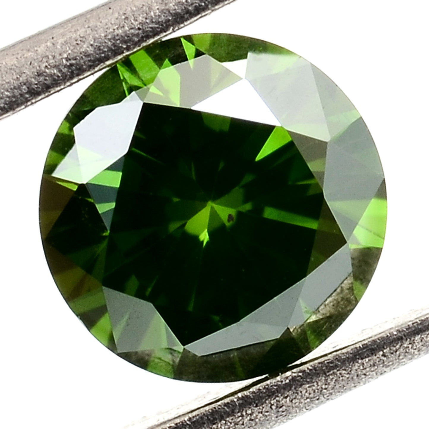 0.27 Green Diamond Round Loose Gemstone