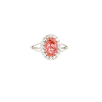 2.47 Carats Pink Lab Grown Diamond 14K Gold Ring