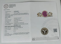 1.70 Ct Oval Mixed Cut Natural Corundum Ruby 14K Gold Ring
