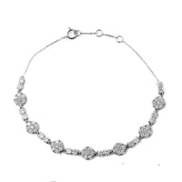 2.36 Carats Lab Grown Diamond 14K Gold Bracelet