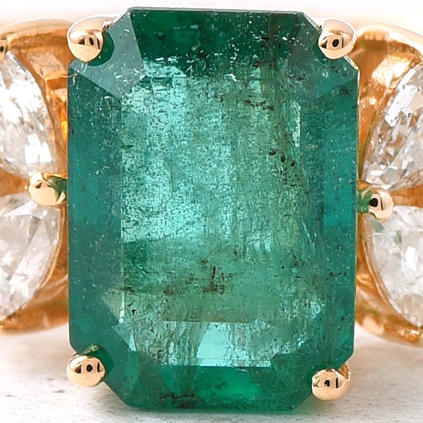 1.70 Ct Octagon Emerald 14K Gold Ring