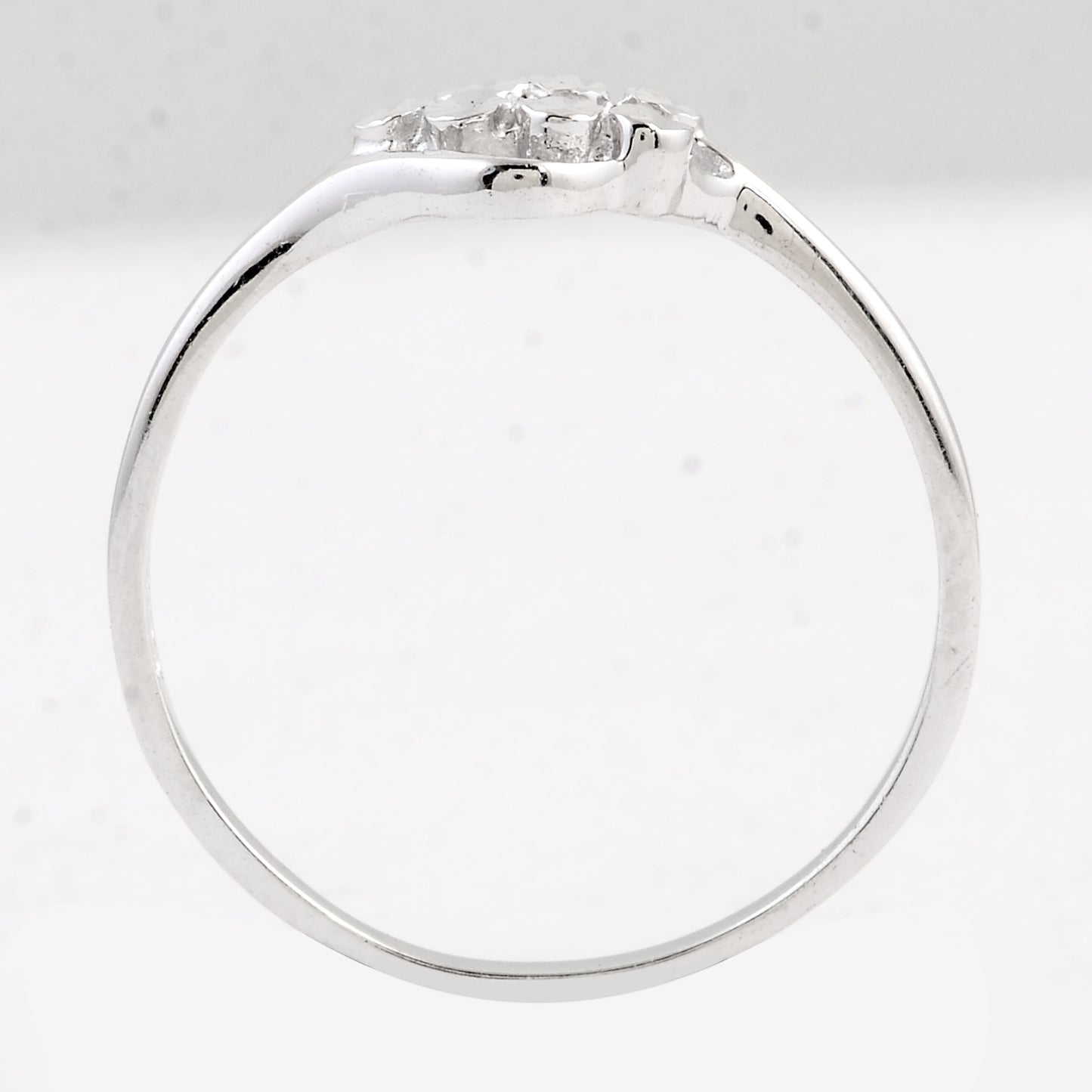 0.00 Ct Plain 925 Sterling Silver Ring