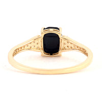 1.41 Carats Natural Corundum Sapphire 14K Gold Ring